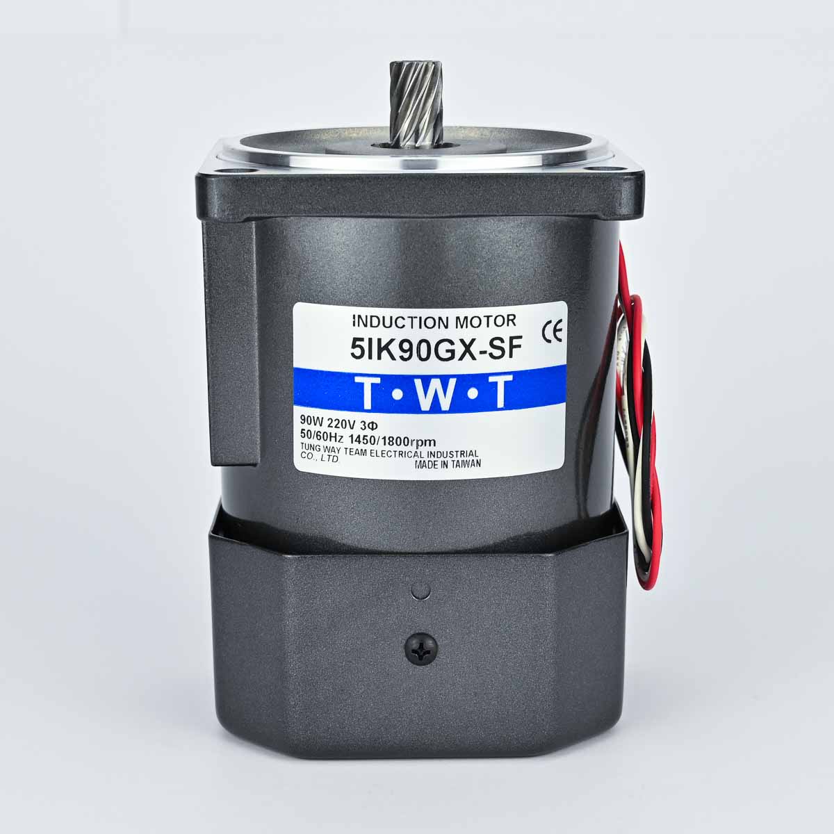 INDUCTION MOTOR 90W 220V SINGLE PHASE 4PLOES 50/60Hz TWT