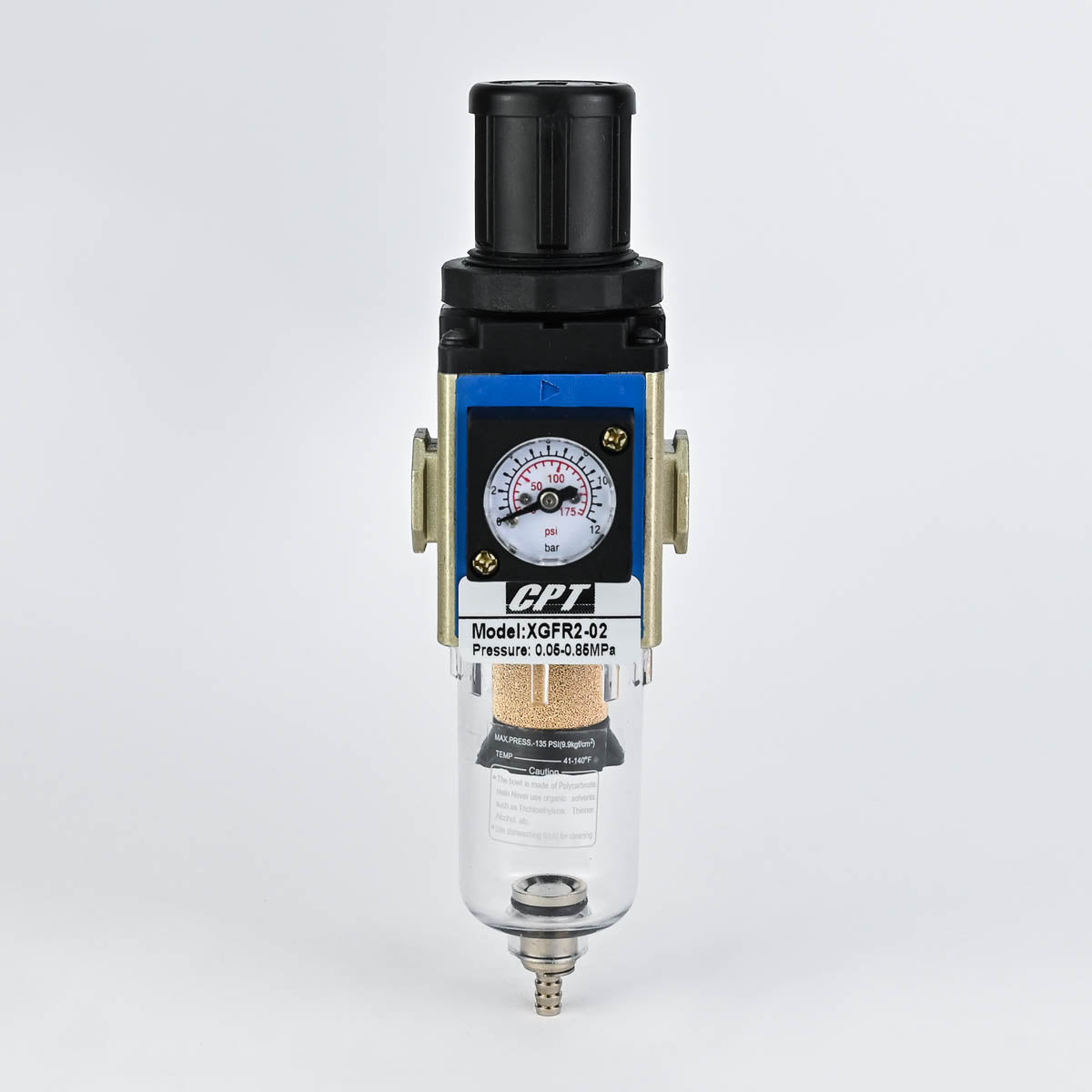 FILTER REGULATOR 1/4" WITH GAUGE A-CPT