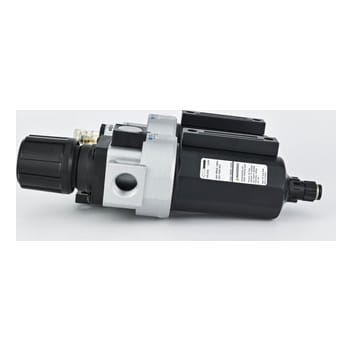 FRL 1/2" With Gauge Automatic Black Mindman