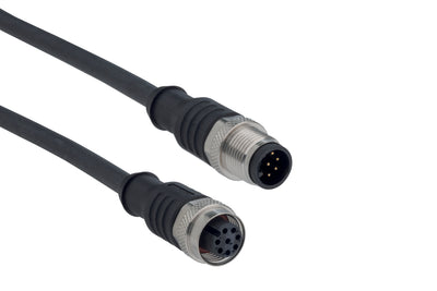 V-SK8P-M12-S-G-0,5M-BK-2-X-A-4-69 - Schmersal Sensor & Actuator Cable, 0.5 m