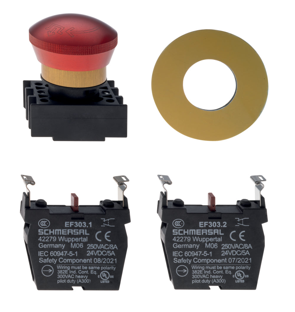 Schmersal EDRR40RT-2x303-GB E-Stop Button Head