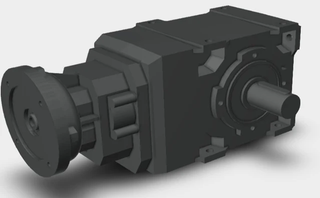 Bonfiglioli A 903 UR 241 P225 B3 - Right Angle Bevel Helical Gearboxes, 24.1 Ratio (100 Mm Shaft)
