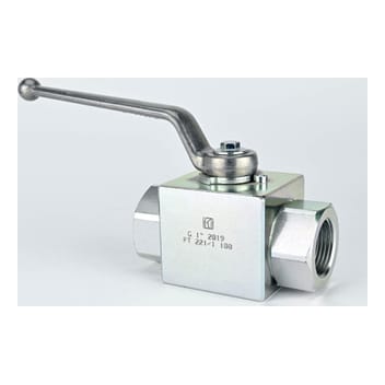 TWO WAY High Pressure Ball Valve 1" F.LLI Tognella