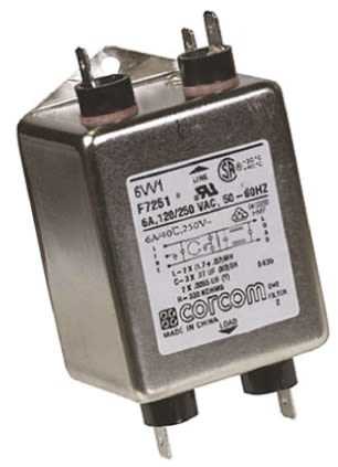 6VV1 Te-connectivity Power Line Filter