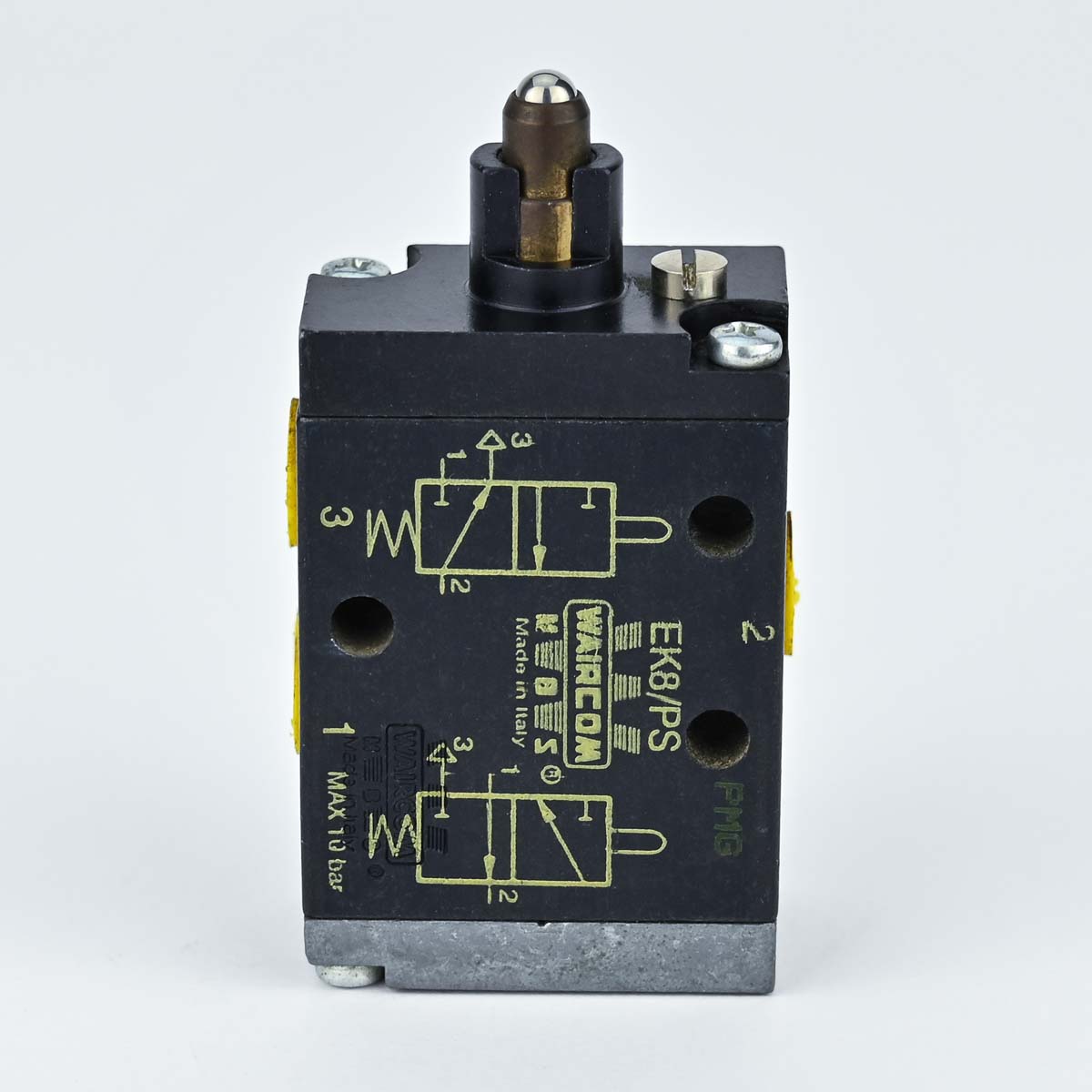 PLUNGER VALVE PNEUMATIC 3/2 1/8" NC SPRING WAIRCOM