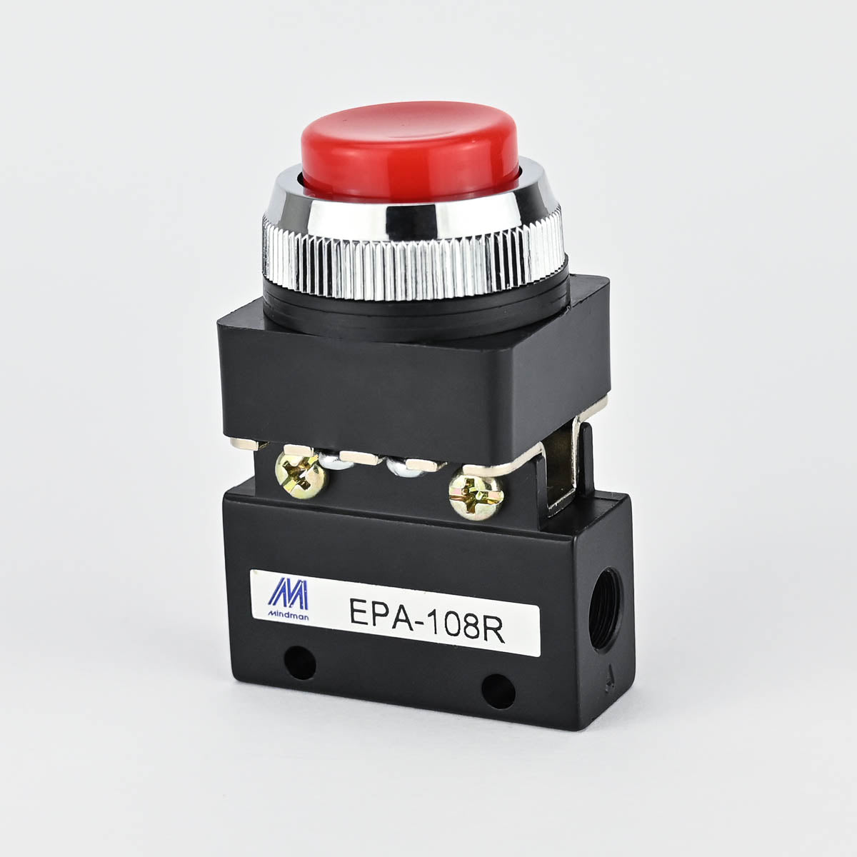 PNEUMATIC PUSH BUTTON 1/8" RED MINDMAN