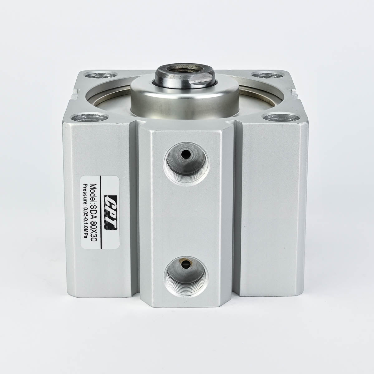 COMPACT CYLINDER DOUBLE ACTING DIA 80 X 30 MM STROKE NON MAGNETIC PISTON CPT