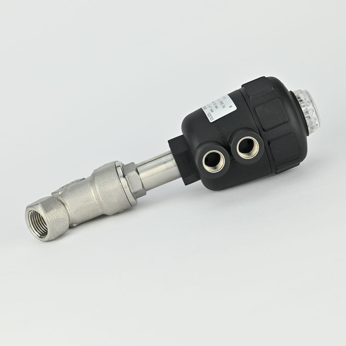 ANGLE VALVE 2/2 1.5" NC SS SINGLE ACTING SS BODY POLYAMIDE ACTUATOR COVNA