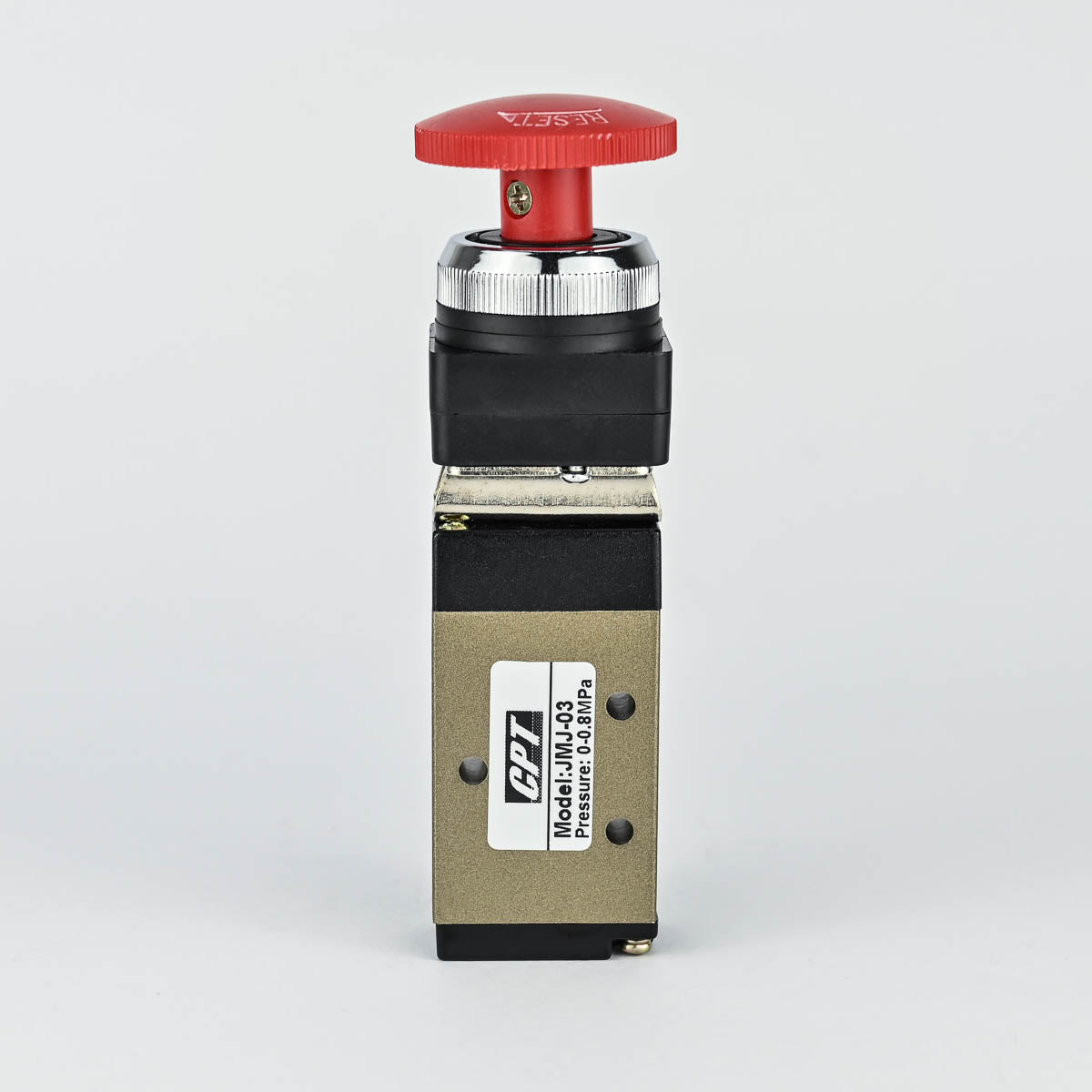 PNEUMATIC PUSH BUTTON 5/2 1/4" WITH LOCK BUTTON CPT