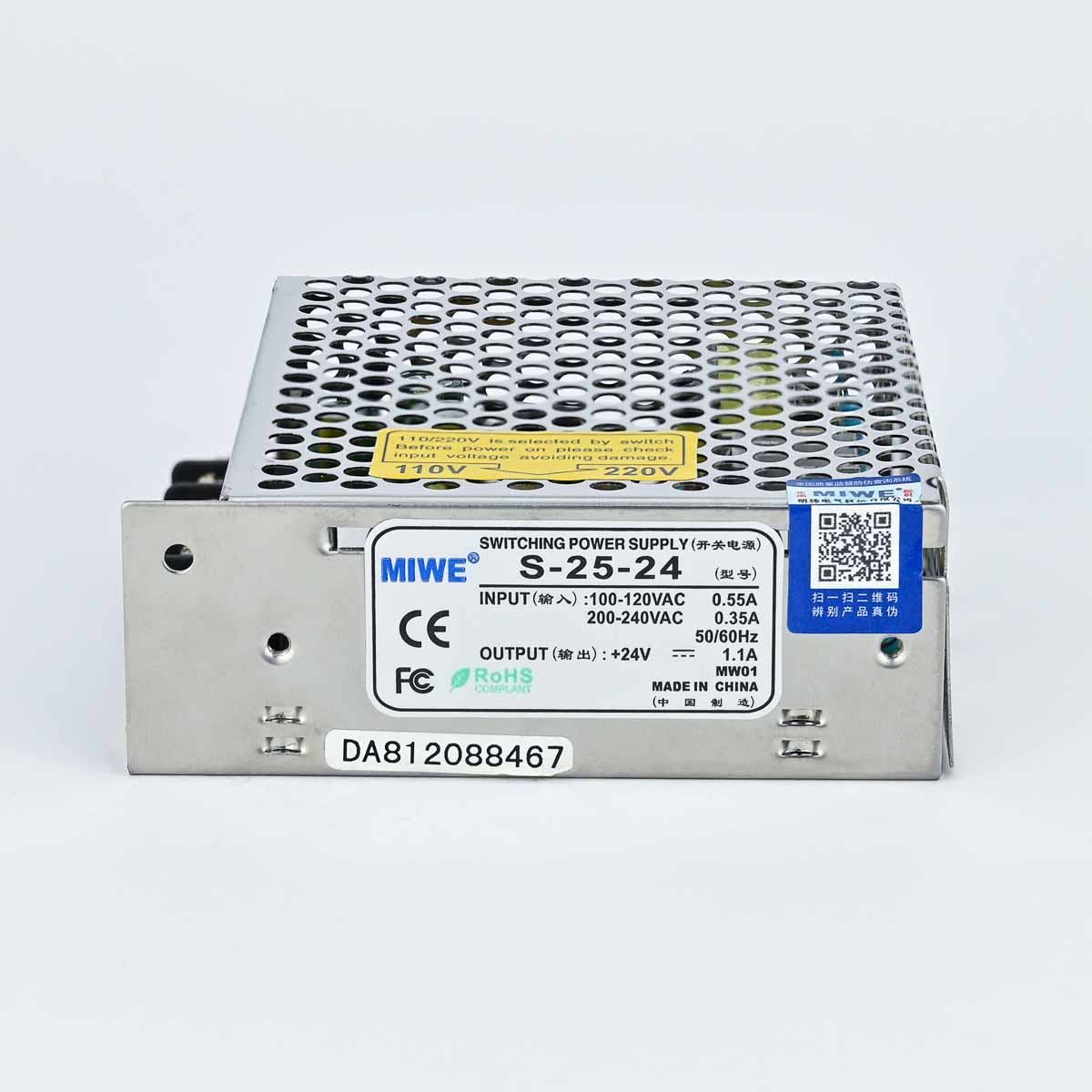 POWER SUPPLY 24V S-25-24 MIWE