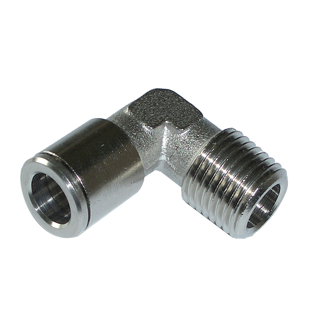 METALLIC PUSHIN THREAD ELBOW 1/4" X 10 MM A-CPT