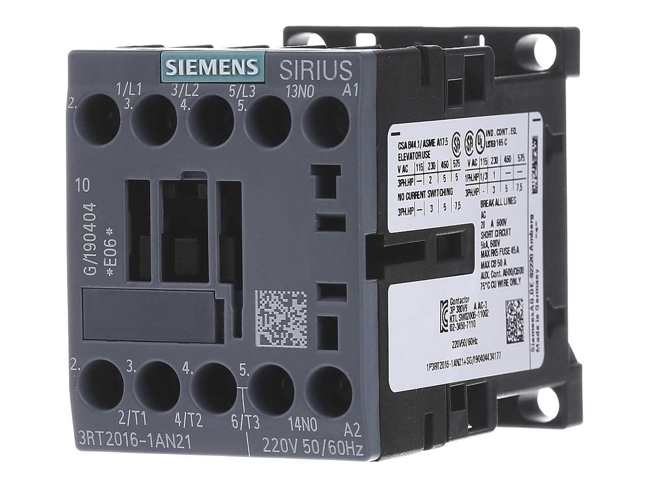 3RT2016-1AN21 Siemens Contactor