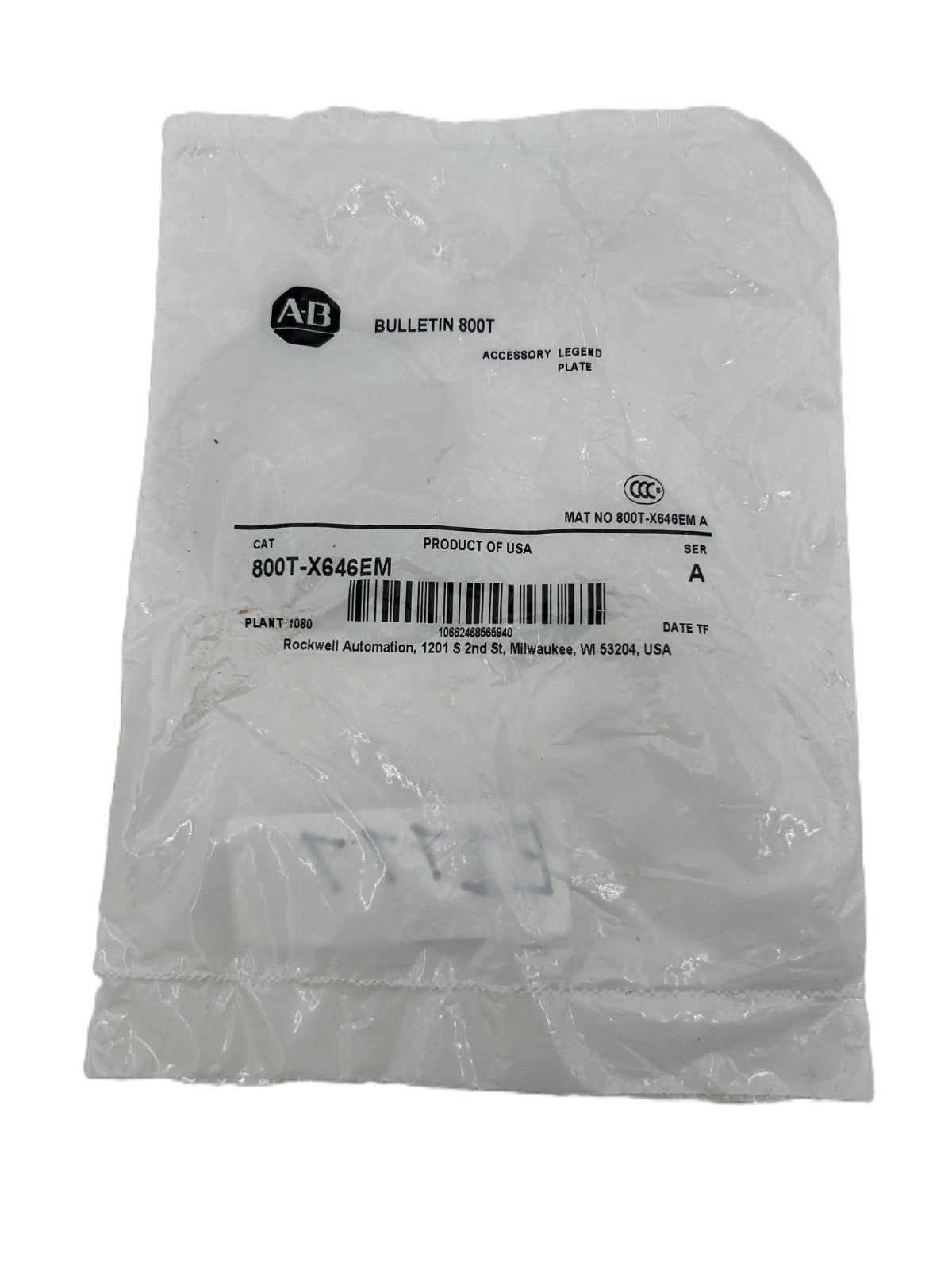 Allen-Bradley - 800T-X646EM