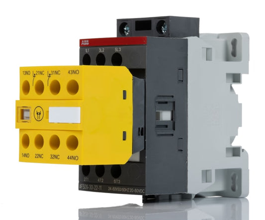 ABB Jokab AFS09-30-22-11 AFS Contactor, 24 ? 60 V ac Coil, 3-Pole, 25 A, 5.5 kW, 3NO, 600 V ac