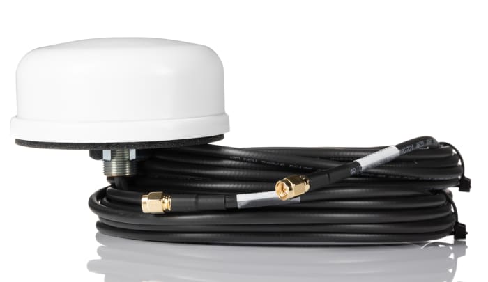 Mobilemark SMD-W-3C3C-WHT-180 Dome WiFi Antenna with SMA RP Connector, WiFi (Dual Band)