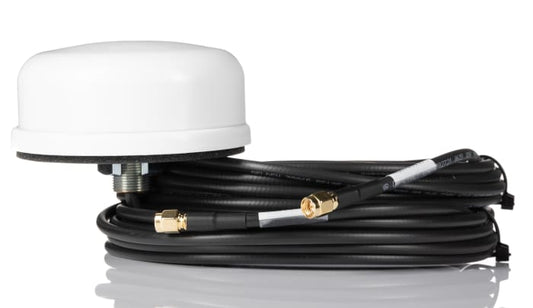 Mobilemark SMD-W-3C3C-WHT-180 Dome WiFi Antenna with SMA RP Connector, WiFi (Dual Band)