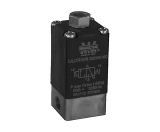 Waircom ULCRV/R 02450-60 - Series UL 3/2 N.C. Solenoid Valve (24 V AC 50/60 Hz)