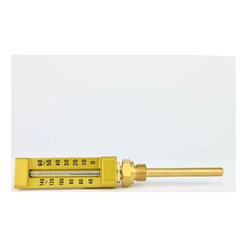 Glass Thermometer Model 2103 Body Length 110 -0+60 DEG C Straight , 1/2"BSP Stem Size 100MM(L) X 10MM(D) Fima