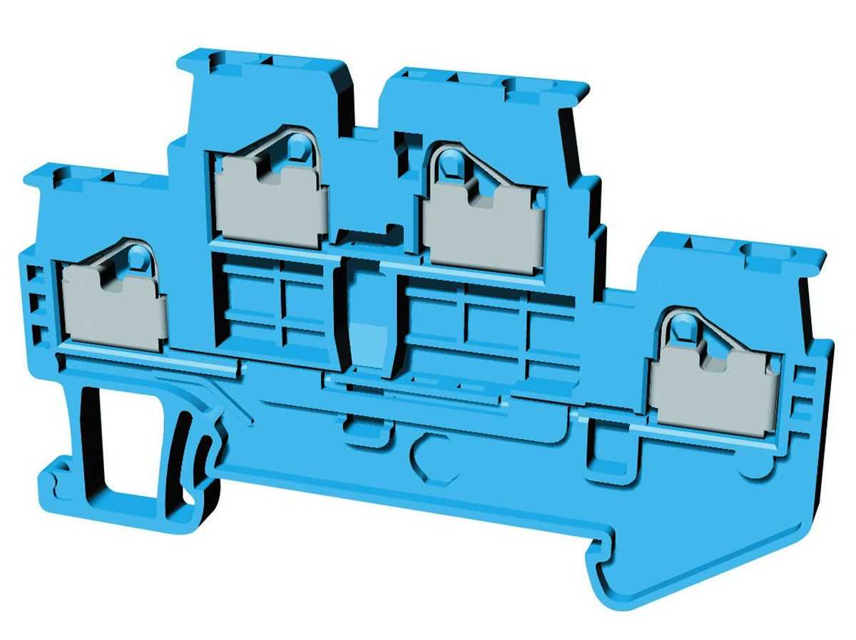 XW5T-P1.5-1.1-2BL Omron DIN Rail Terminal-Block
