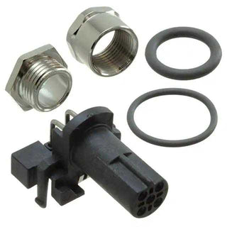 T4145015051-001 - Te-connectivity M12 Socket Circular Connector, 5-Contact (Panel-Mount)