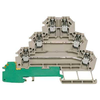 7917030000 - Weidmuller Quadruple-Level Screw DIN Rail Terminal-Block, 4 mm² (31000mA / 500V)