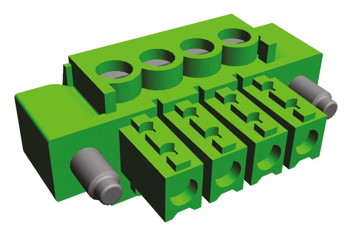 284511-4 Te-connectivity Pluggable Terminal Block