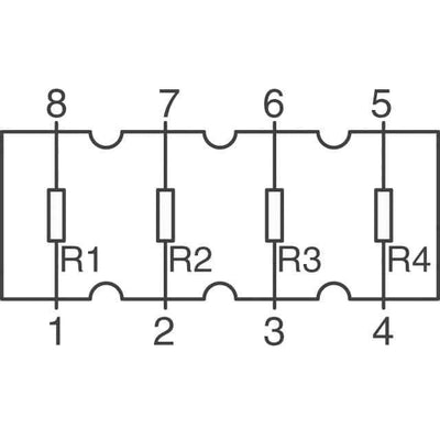 Yageo Surface Mount Resistors YC164-JR-0733RL