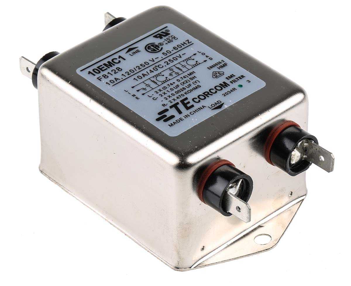 10EMC1 Te-connectivity Power Line Filter